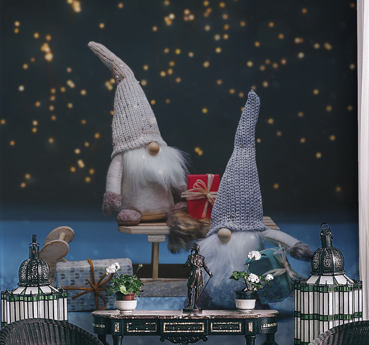 Mural de parede natal celebração do gnomo festivo - TenStickers