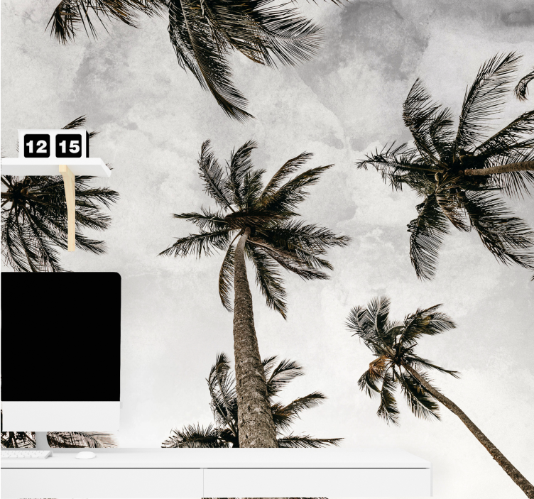 Mural de parede natureza cobertura de palmeira - TenStickers