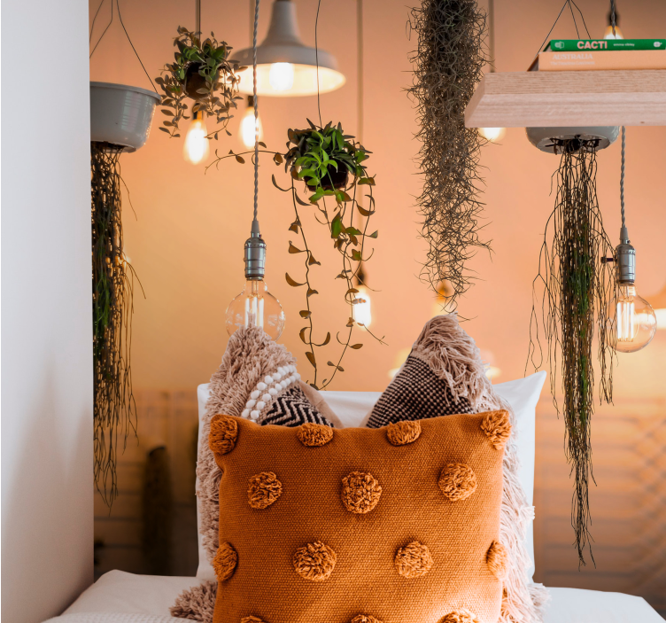 Mural de parede natureza com detalhes em verde - TenStickers