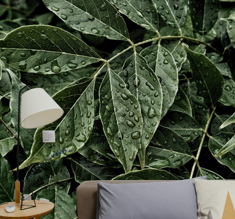 Mural de parede natureza folhagem vibrante - TenStickers