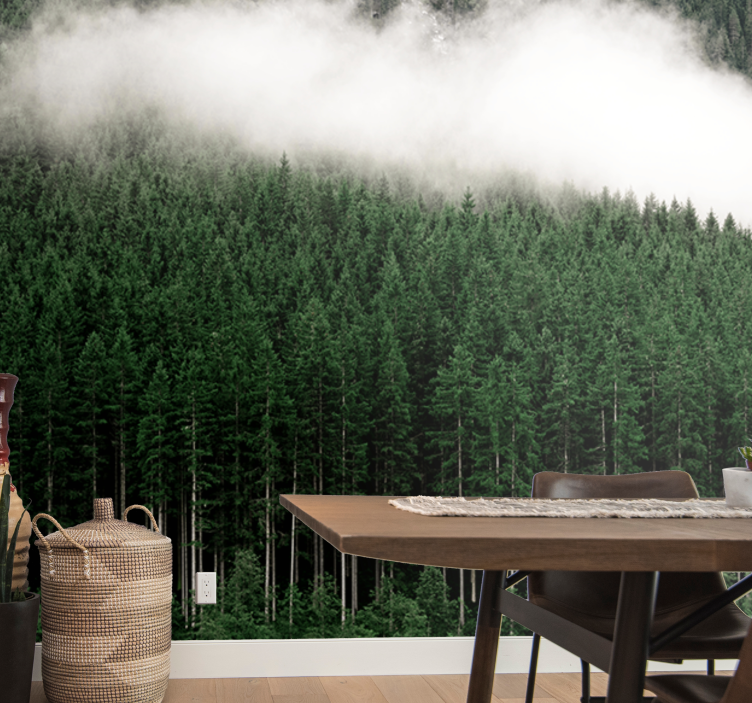 Mural de parede natureza paisagem florestal majestosa - TenStickers