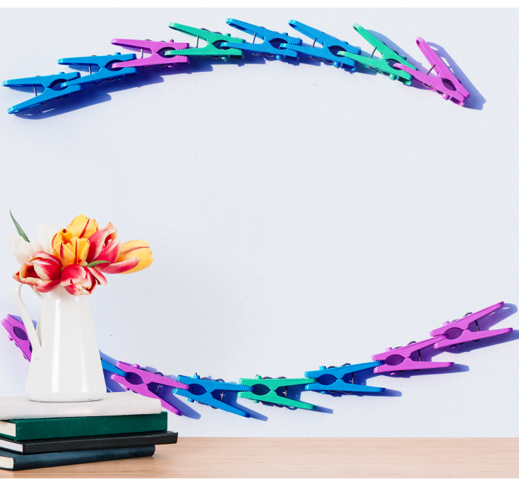 Mural de parede padrões e texturas arranjo colorido - TenStickers