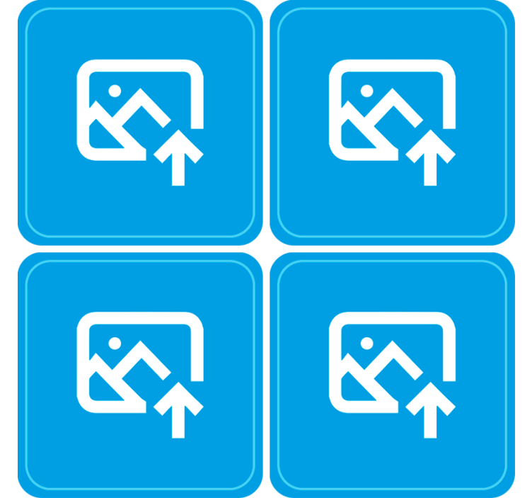 Bases para copos personalizáveis Foto de casal - TenStickers