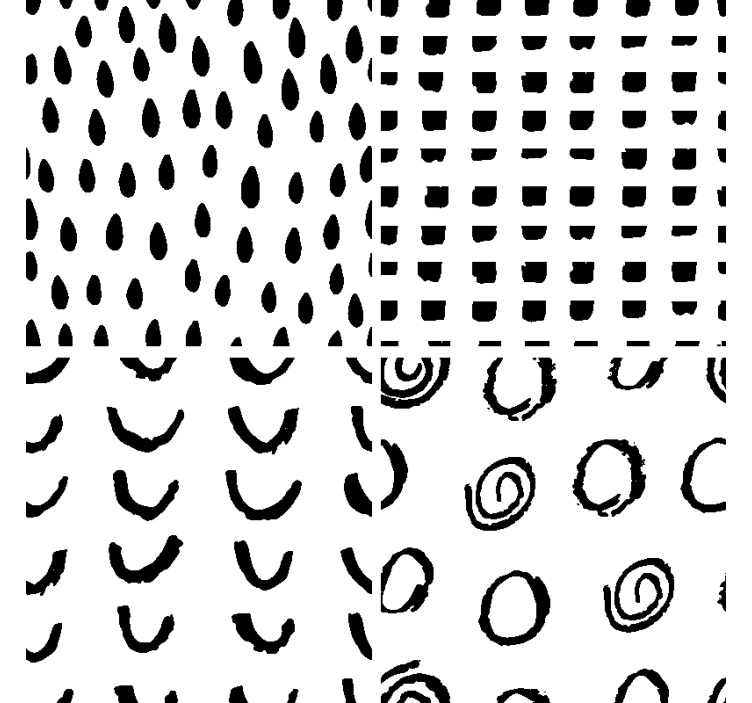 Bases para copos modernas Padrões diferentes - TenStickers