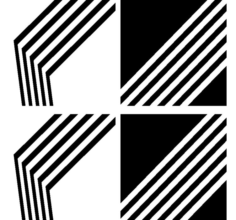 Bases para copos modernas riscas modernas - TenStickers