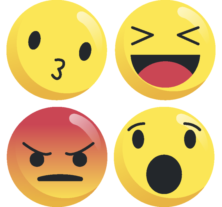 Bases para copos alternativas Emoticons - TenStickers