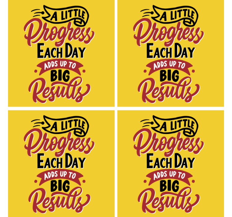 Bases para copos Citação de motivação - TenStickers