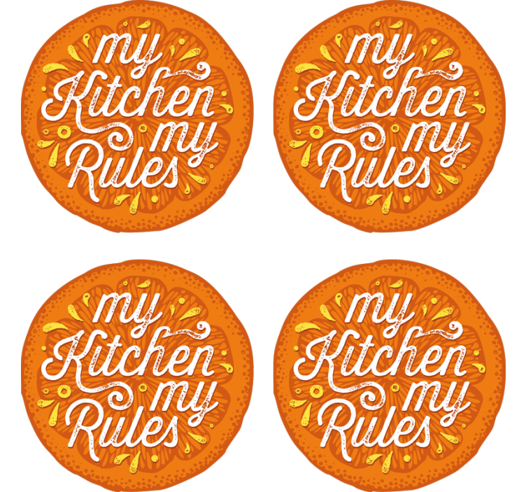 Bases para copos cerveja regras da cozinha - TenStickers