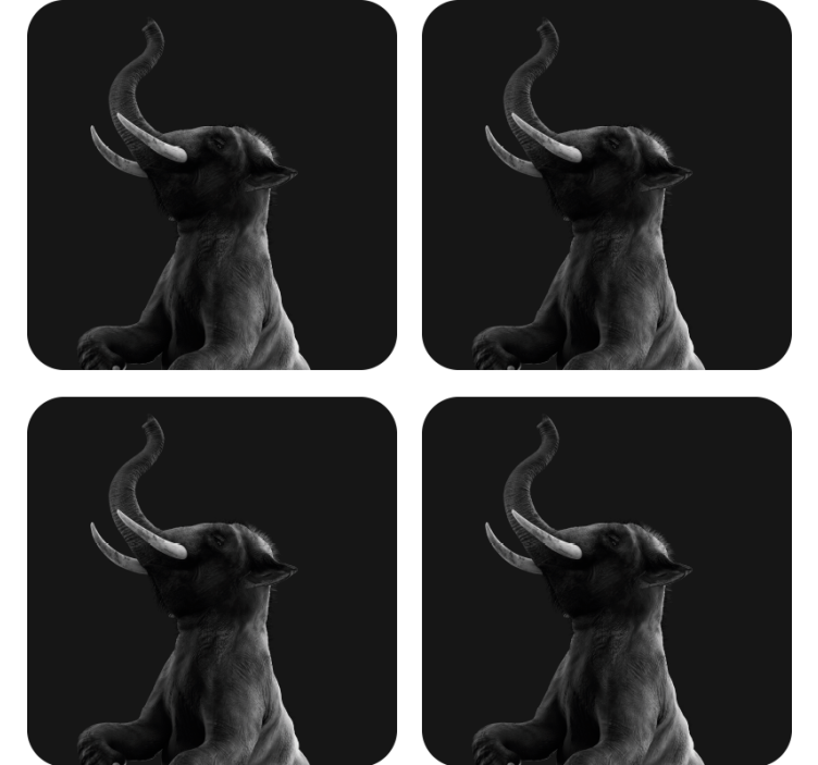 Bases para copos modernas base para copos de elefante p & b - TenStickers