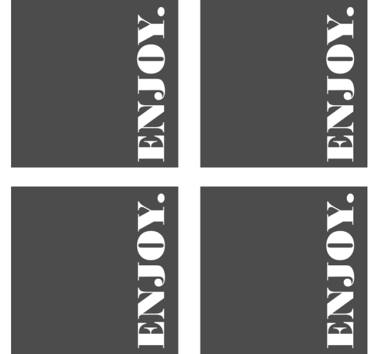 Bases para copos cerveja cinza escuro texturizado - TenStickers