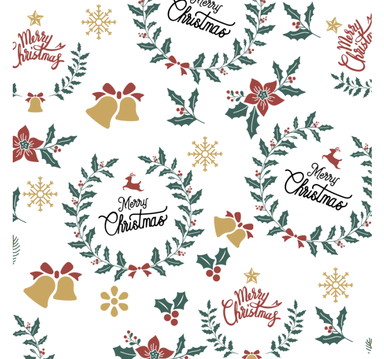 Bases para copos de natal com design festivo - TenStickers
