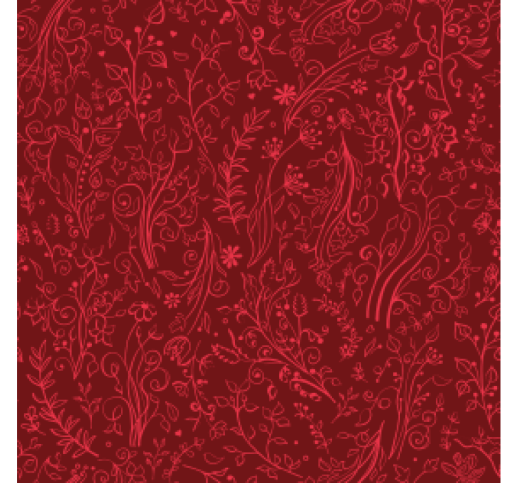 Bases para copos de fundo com padrão floral - TenStickers