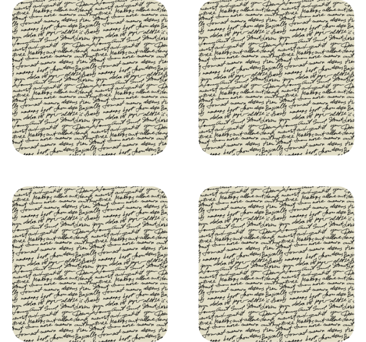 Bases para copos vintage Cartas antigas - TenStickers