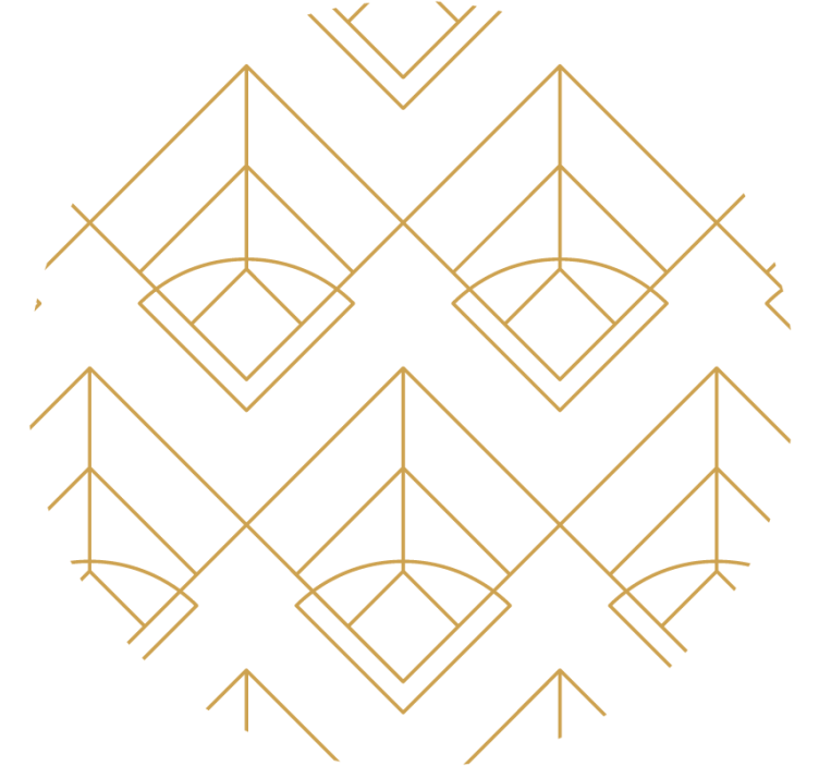 Bases para copos modernas Linhas geométricas - TenStickers