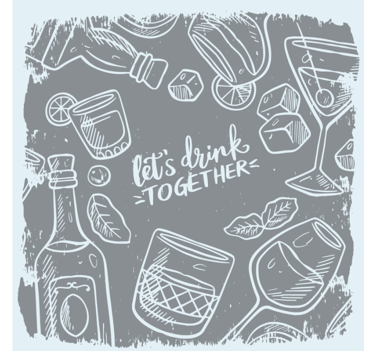 Bases para copos cerveja e utensílios para coquetéis - TenStickers