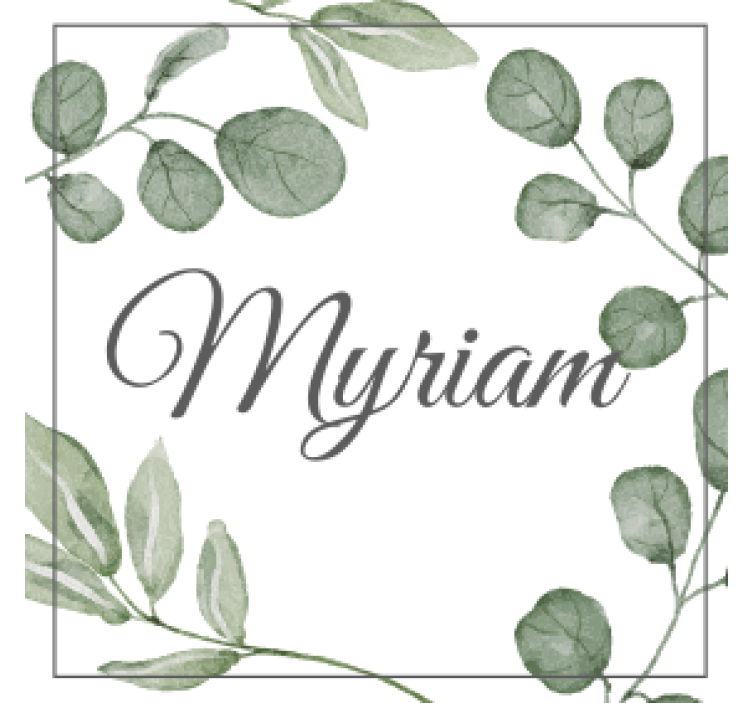 Bases para copos personalizáveis padrão folha elegante - TenStickers