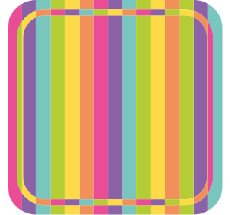 Bases para copos cerveja com padrão colorido vibrante - TenStickers