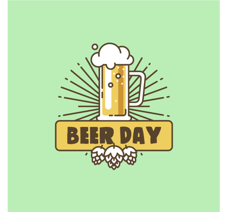 Bases para copos cerveja celebração da caneca de cerveja - TenStickers