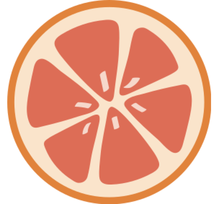 Bases para copos cerveja com padrões de frutas cítricas - TenStickers