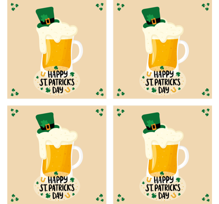 Bases para copos cerveja caneca de cerveja festiva - TenStickers