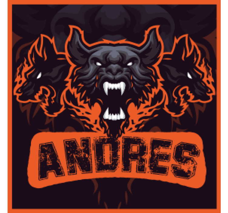 Bases para copos monstro de três cabeças - TenStickers