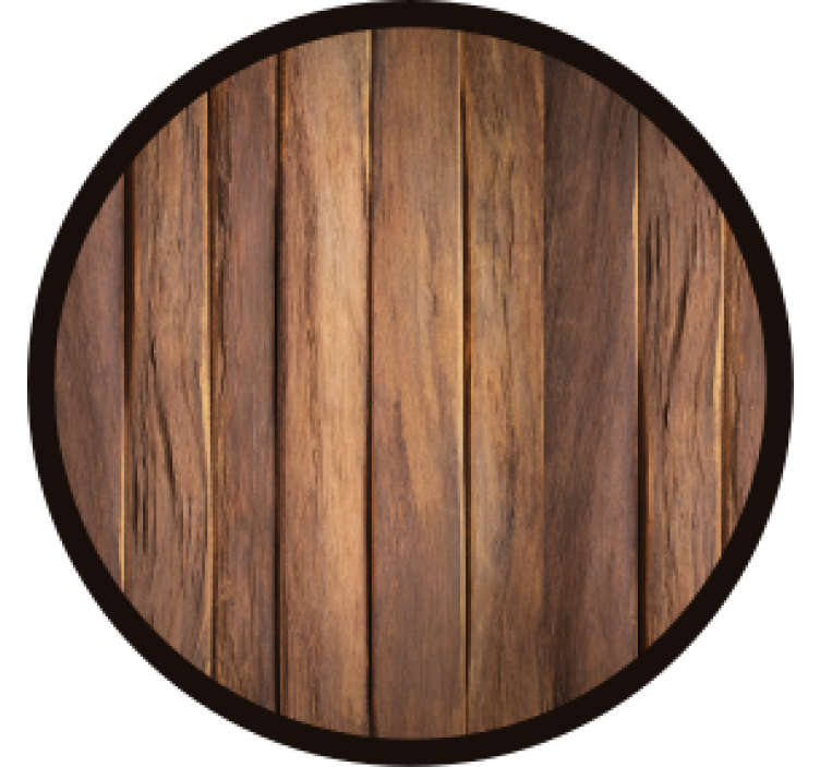 Bases para copos cerveja base circular textura madeira - TenStickers