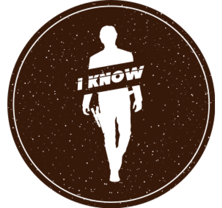 Han marrom padrão de colagem mais bases para copos - TenStickers