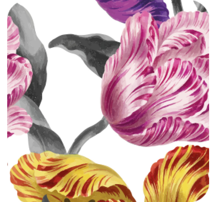 Bases para copos modernas com motivos botânicos vibrantes - TenStickers