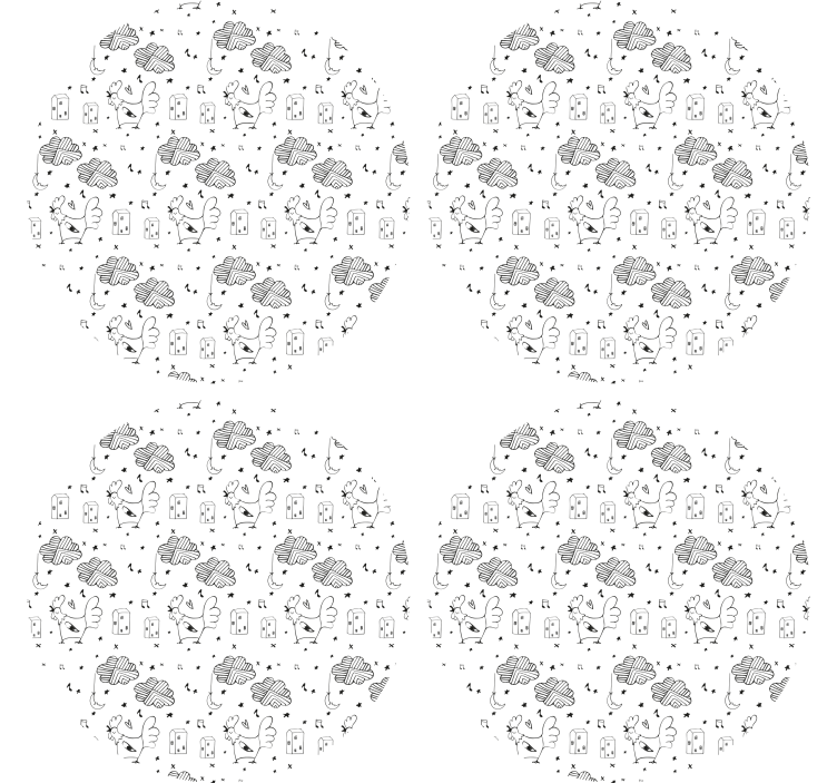 Bases para copos personalizáveis estilo charmoso de fazenda - TenStickers