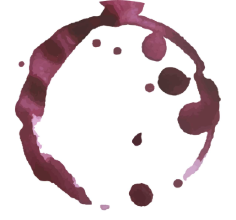 Base para copos manchas de vinho - TenStickers