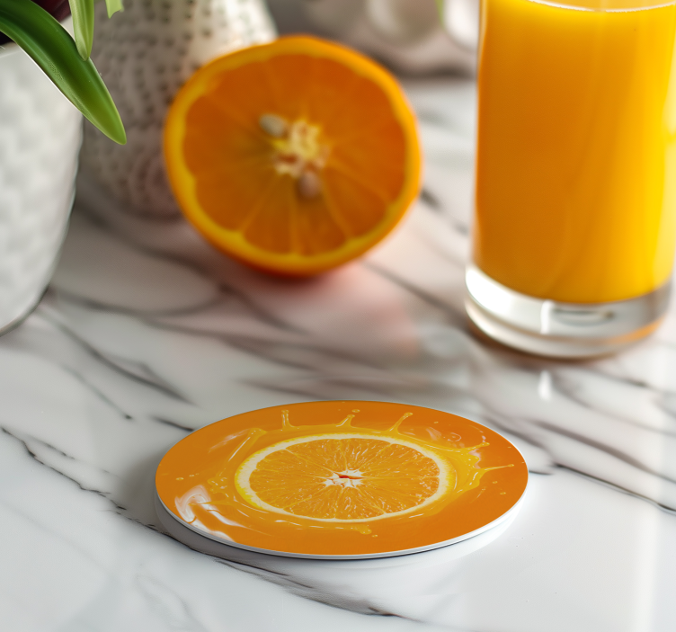 Base para copos suco de laranja - TenStickers