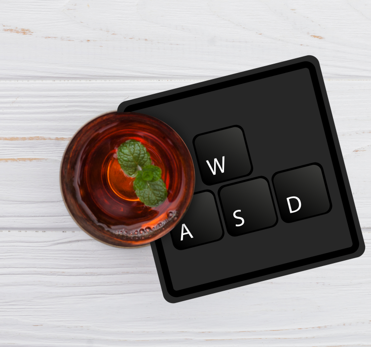 Bases para copos alternativas Botões do teclado monocromáticos - TenStickers