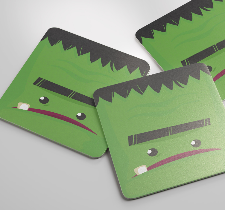Bases para copos alternativas Monstro frankenstein - TenStickers