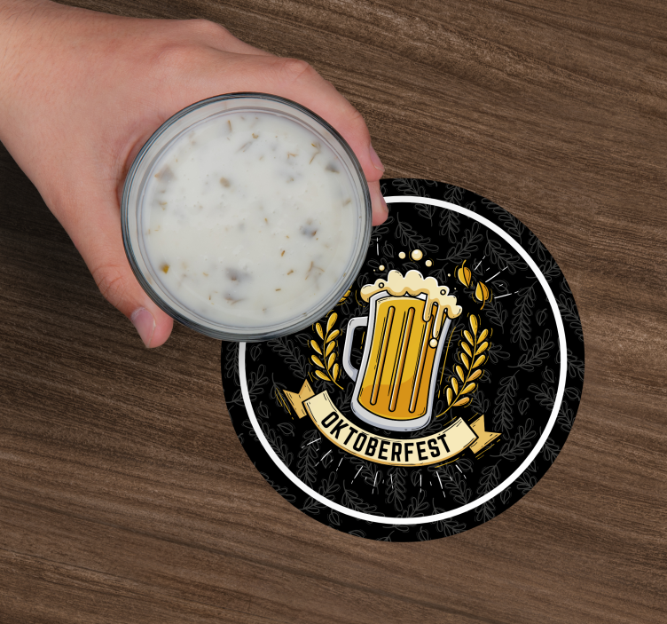 Bases para copos de cerveja Festival da cerveja oktoberfest - TenStickers