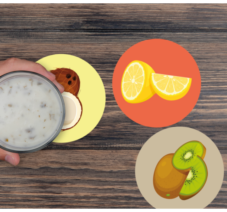 Bases para copos de cítricos Frutas cortadas ao meio - TenStickers