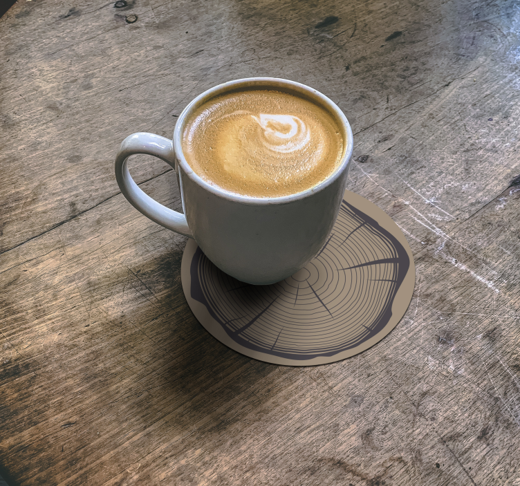 Bases para copos vintage Tronco de árvore - TenStickers