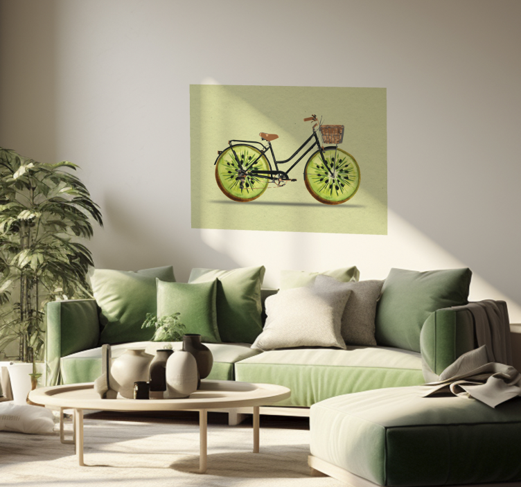 Poster para sala bicicleta Kiwi - TenStickers