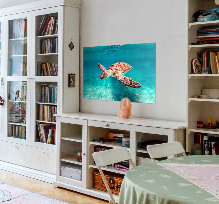 Poster animais variados tartaruga marinha - TenStickers