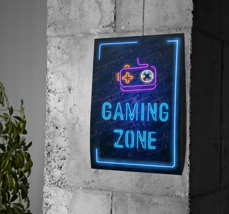 Pôster de videogame gaming zone - TenStickers
