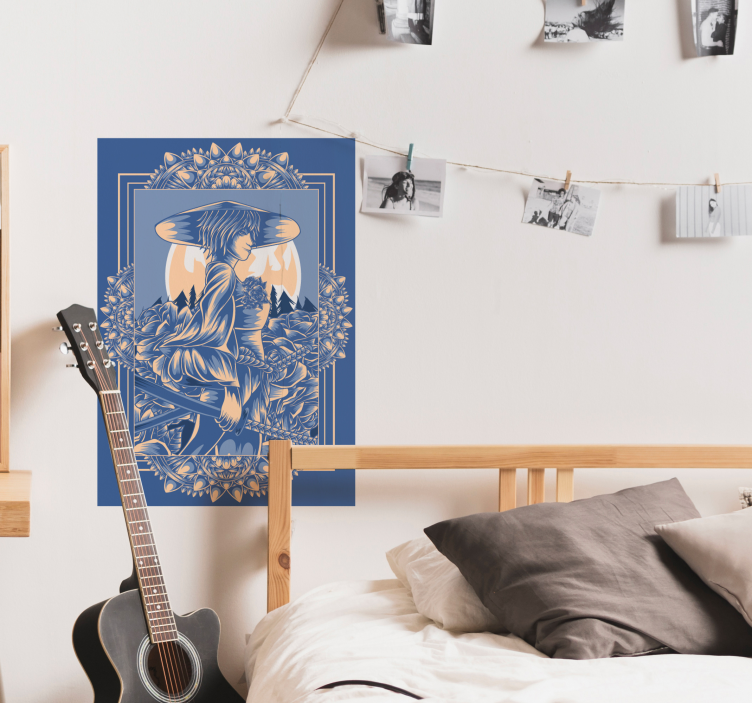 Impressão de pôster de anime samurai - TenStickers