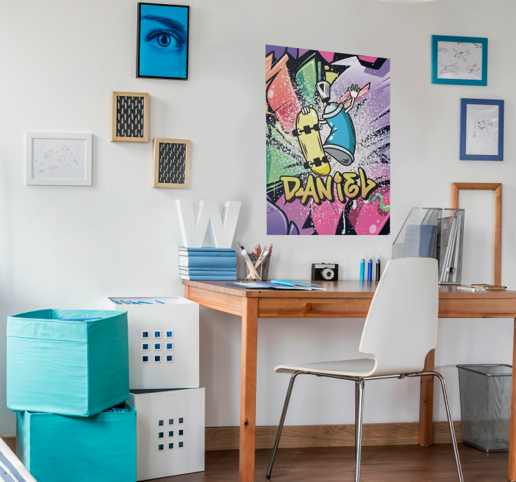 Impressão de cartaz de grafite personalizado - TenStickers