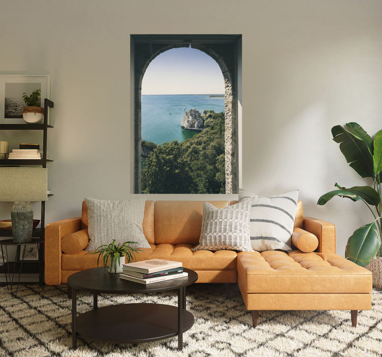 Cartaz de vista para o mar paisagem - TenStickers