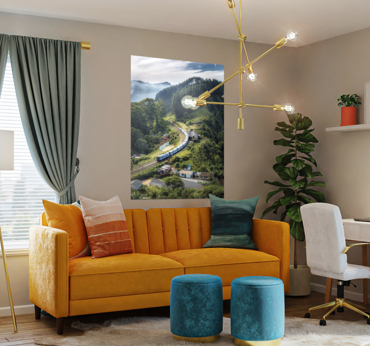 Cartaz de trem de paisagem de paisagem - TenStickers