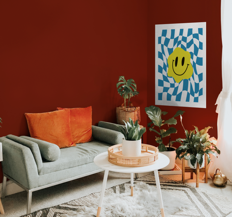 Impressão de pôster groovy sorridente - TenStickers