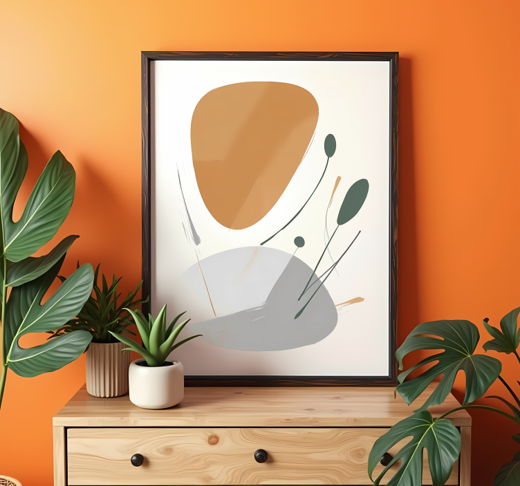 Poster abstracto desordem artística - TenStickers