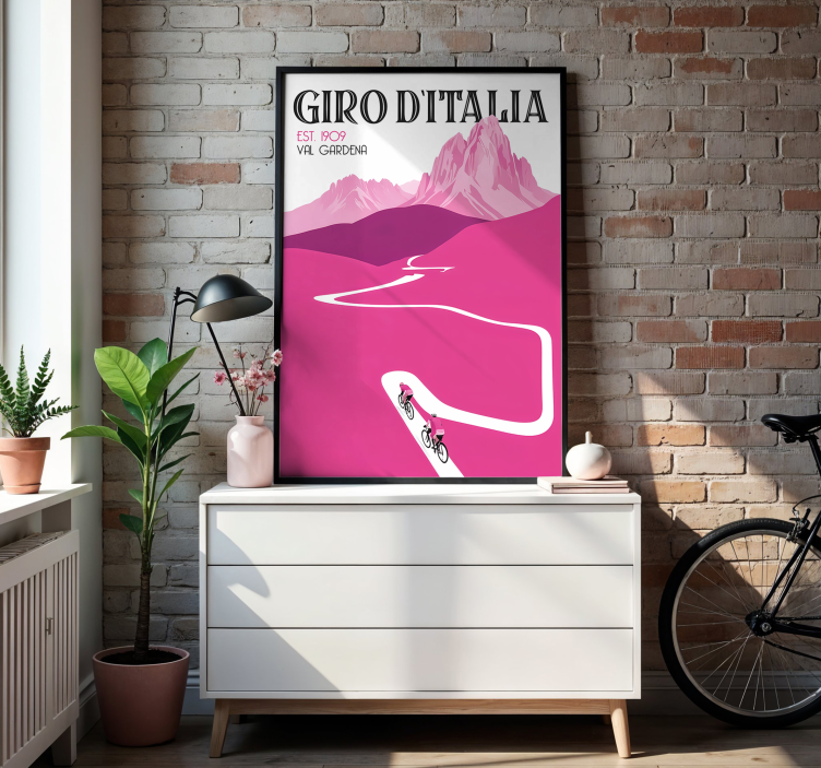 Poster ciclismo val gardena - TenStickers
