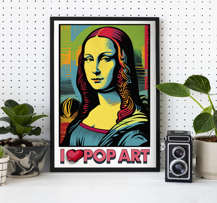 Poster de pop art gioconda colorida - TenStickers