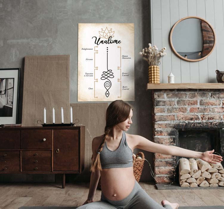 Poster Zen significado Unalome:O Unalome é um símbolo budista que - TenStickers