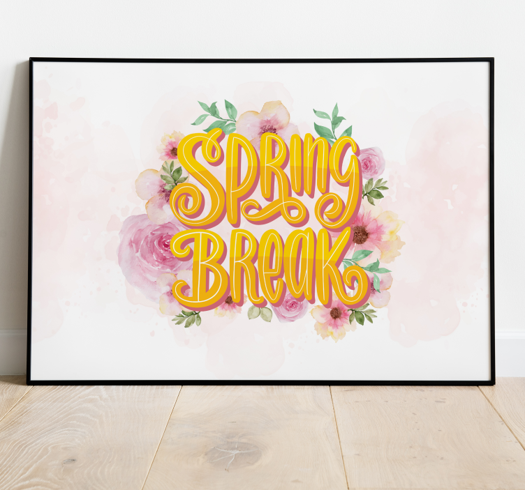 Poster de flores férias de primavera - TenStickers