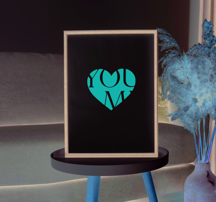 Poster para personalizar Você e eu personalizado - TenStickers